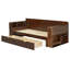 Lit de jour multifonctionnel avec bureau amovible, tiroirs de rangement et table d'appoint hydraulique, structure de canapé-lit peu encombrante-1257883553-1257883552