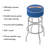 Swivel Upholstered Counter Stool with Metal Frame