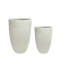 Grand pot de fleurs d'intérieur conique blanc l 11,80 po x H 18 po-130593993-130593995