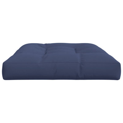 Coussin à palette 100% polyester bleu marine vidaXL 47,2 po x 31,5 po x 4,7 po