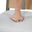 Tabouret de comptoir rembourré avec assise en bois d'hévéa et dossier en corde tissée de 26,57 po Ava