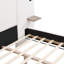 Très grand lit tapissier blanc avec lumières de lecture et tablettes pour le revêtement de la chambre à coucher avec revêtement-1490868265-1490868267