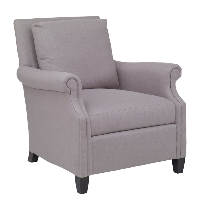 Chartwell Armchair, Tobacco, F1458-Leaf Cotton Blend