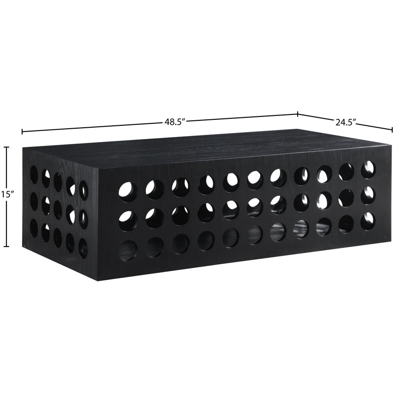 Table basse Chrishaunda, Noir