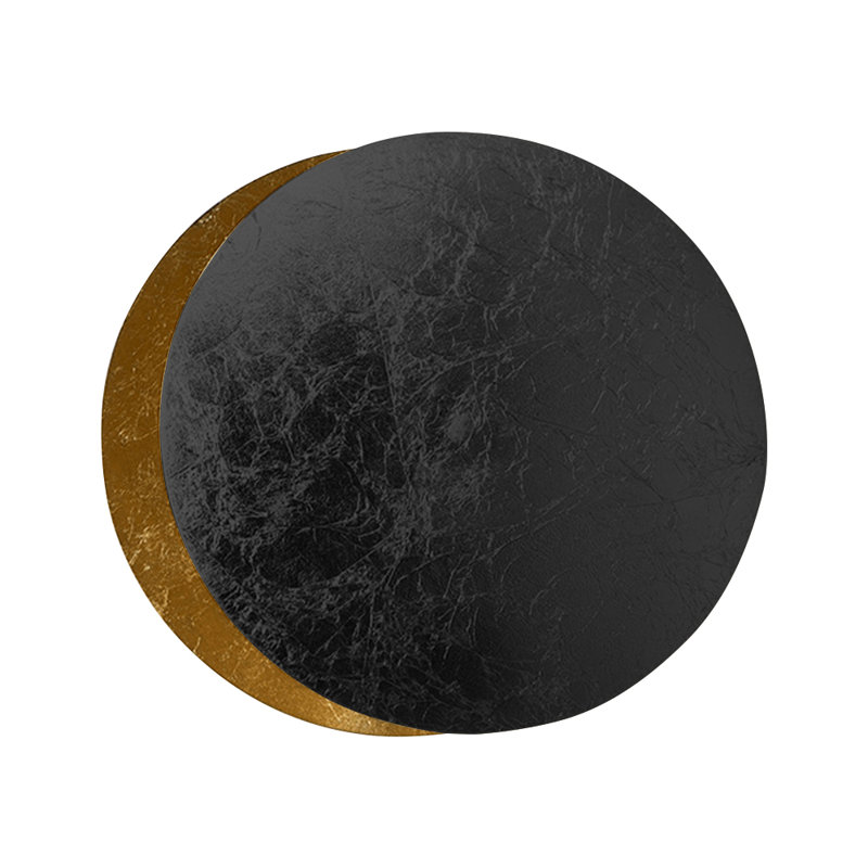 LED Flush Mounted Wall Sconce Iron, Matte Black