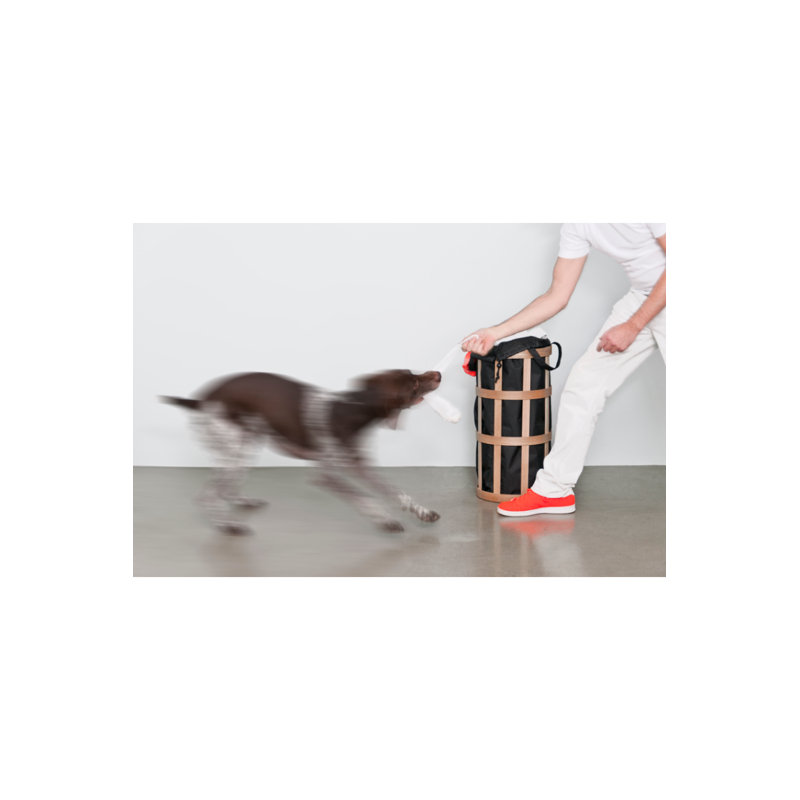 Wood Laundry Basket, Brown