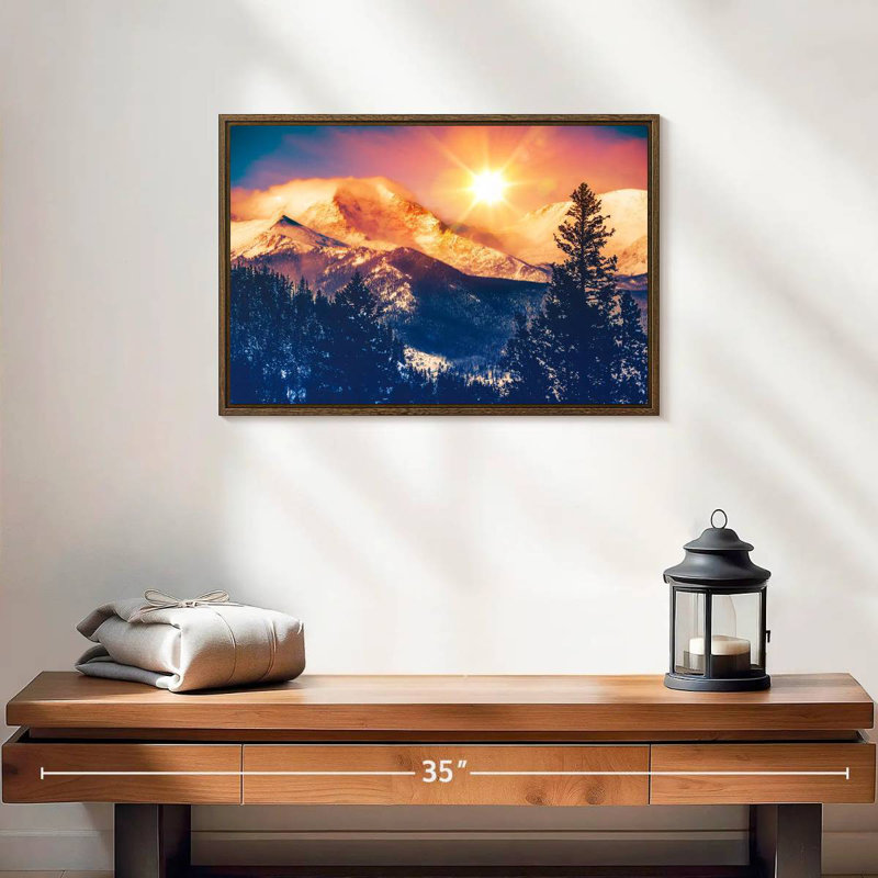 Colorado, 19 po x 13 po, Cadre flottant noyer
