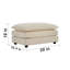 Chenille deux avec, beige, éponge de qualité, structure en bois - Relax In Style