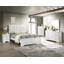Mobilier de chambre à coucher moderne avec lit à panneau grand et tête de lit tapissier à texture de cristal-852104082
