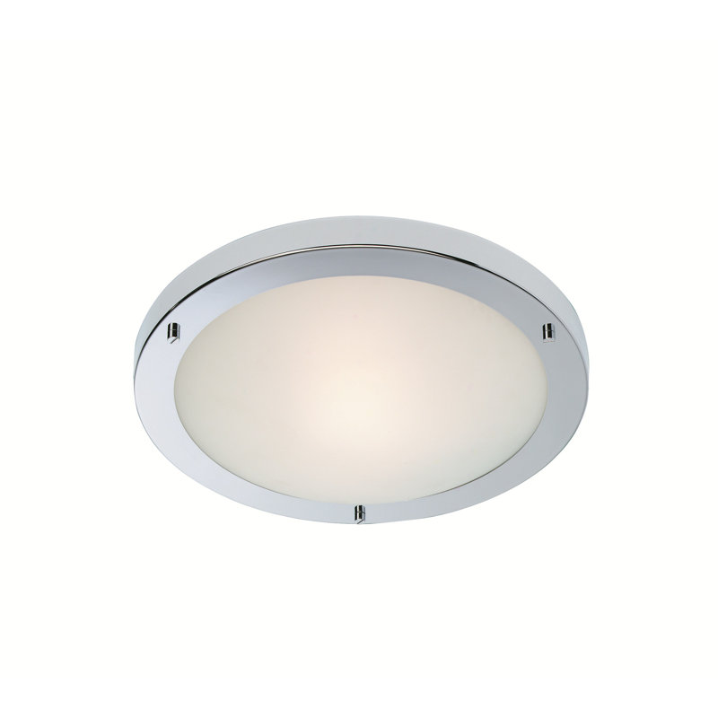 Rondo Flush Mount, E27, Chrome