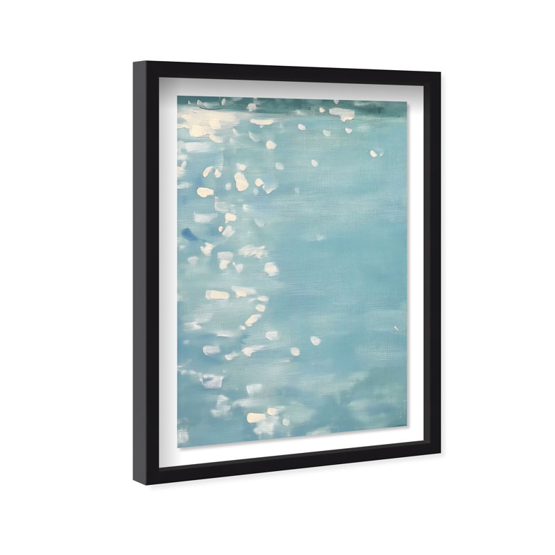 Lights on the Water II Shadowbox Abstract Print by Oliver Gal, Black Frame, 10 x 15, 46.5"H x 31.5"W, Black Frame