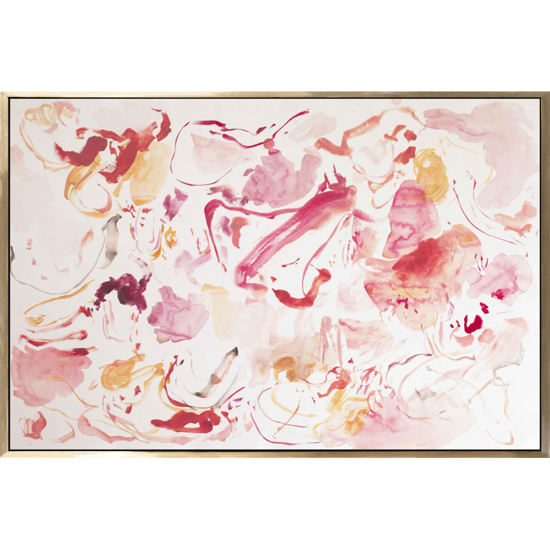 Ouverture, peinture sur toile à cadre flottant, H 24 po x l 36 po