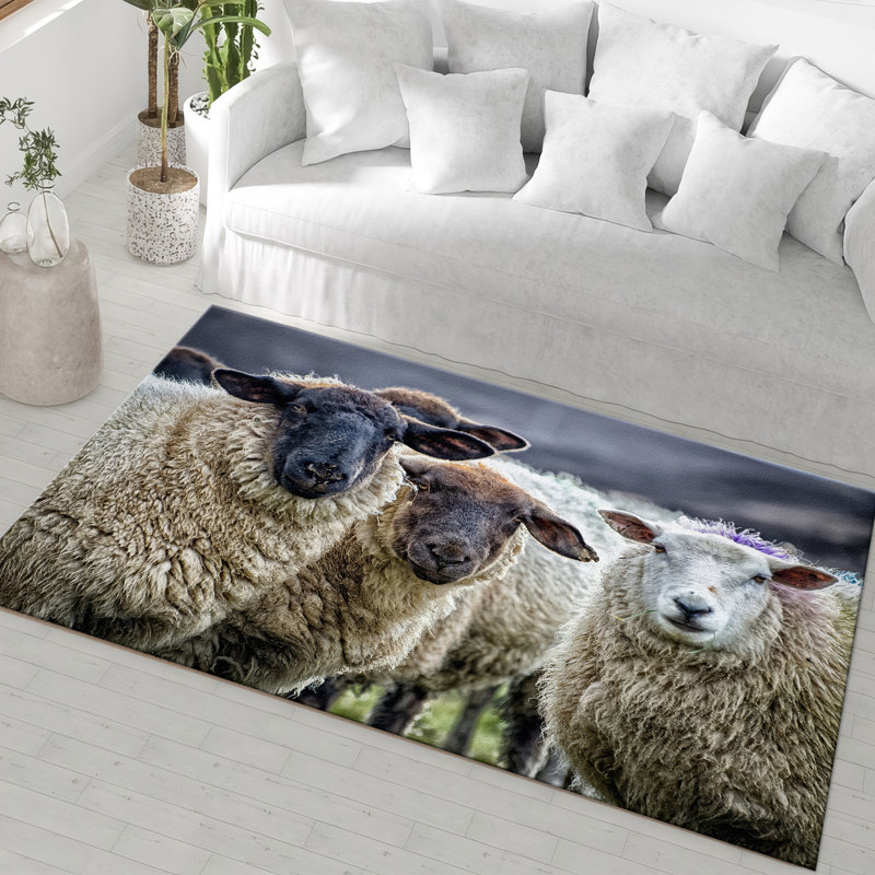 High-Quality With Pile Soft Printed Rug Featuring an Intricate Floral Design in Warm Earthy Tones for a Refined Addition to Any Living Room or Bedroom