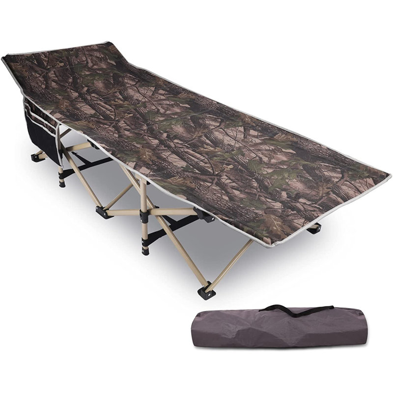 Lit pliant de 28 po Redcamp, Brun / noir, H 19,3 po x l 28 po x L 75 po