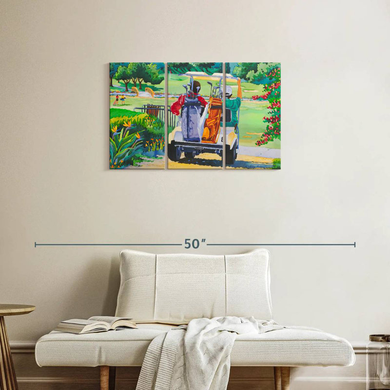 Senne The Golfers, 20" H x 33" W