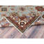Tapis oriental super Kazak en laine noué à la main gris 6 pi x 8 pi 9 po