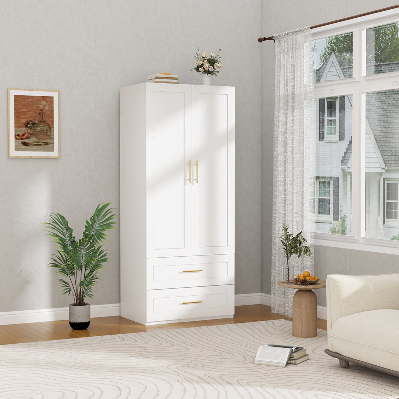 Bedroom Armoire Wardrobe with Drawers