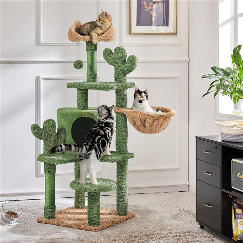 Pulcherie 135cm H Cat Tree