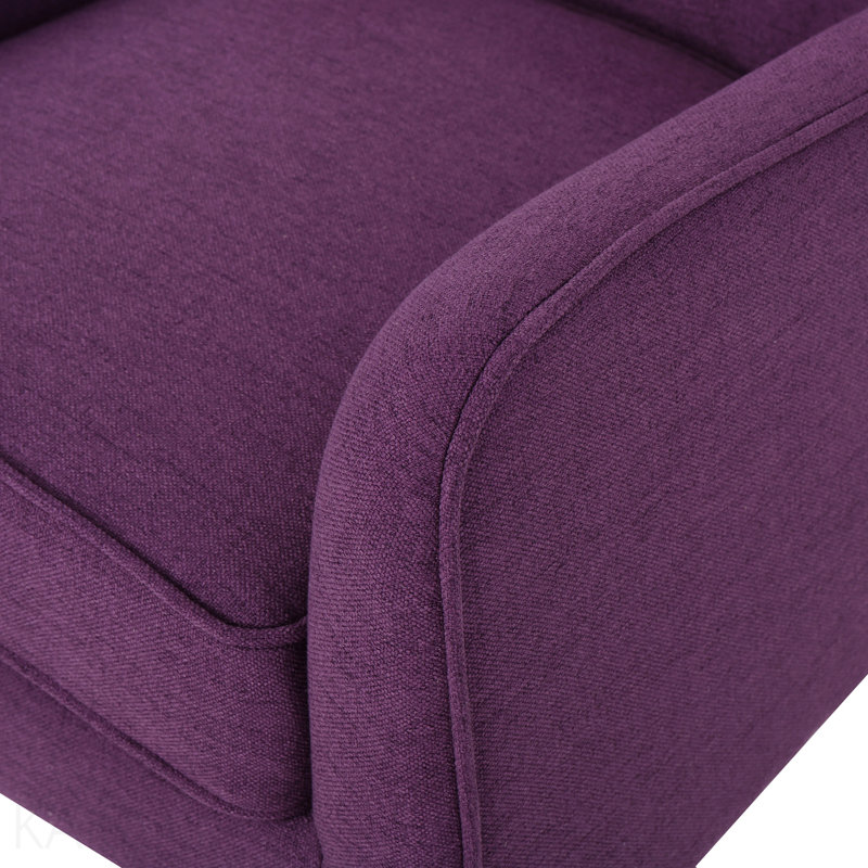 Fauteuil d'appoint avec accoudoirs, Purple