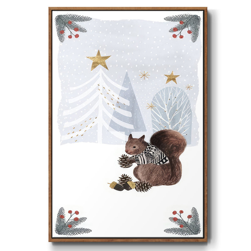 " Cozy Christmas Collection B ", Walnut, 37" H x 25" W x 1.5" D