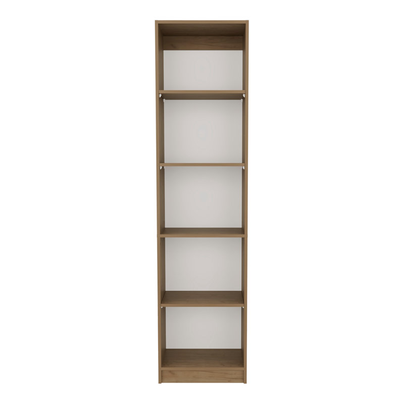 Bibliothèque Home Design Slim, Beige, (5 tablettes) H 71,1 po x l 11,8 po x P 17,7 po