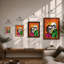 Grinning Companions Pop Art - Framed Print-1467939037-1467939024