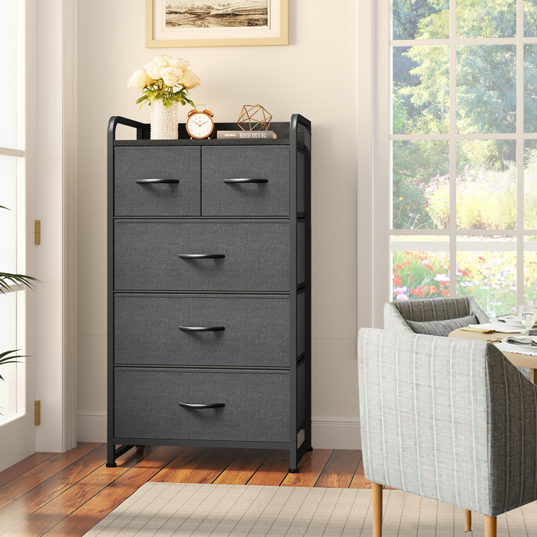 Ebern Designs Limmie Dresser for Bedroom with 5 Drawers, Tall