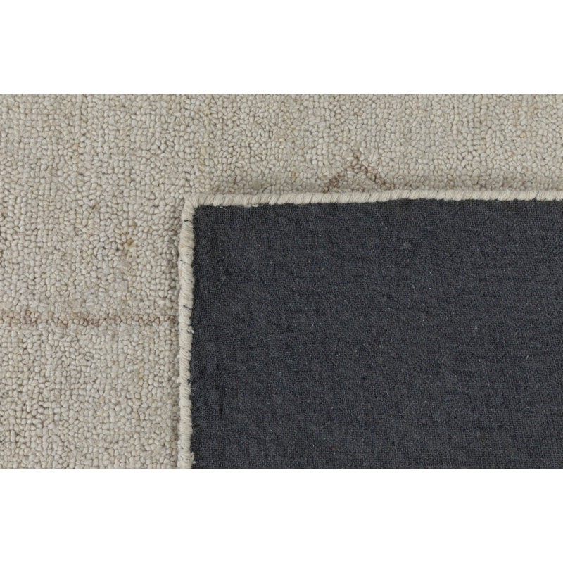 Tapis d'intérieur en laine touffeté Écru, 5 pi x 8 pi