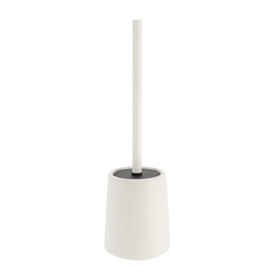 Smooth Stoneware Toilet Brush and Holder Set -  Evideco, 66108100