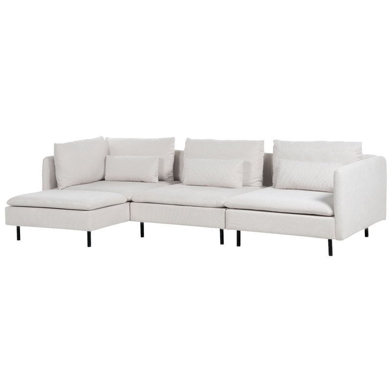 Raelie 3 Seater Corner Sofa , Right Hand Facing, Beige