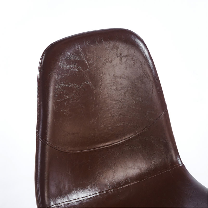 Chaise en PVC 4 pièces brun, Brun