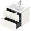 Base de meuble-lavabo simple à fixation murale en L Duravit (laque blanche)-45406253