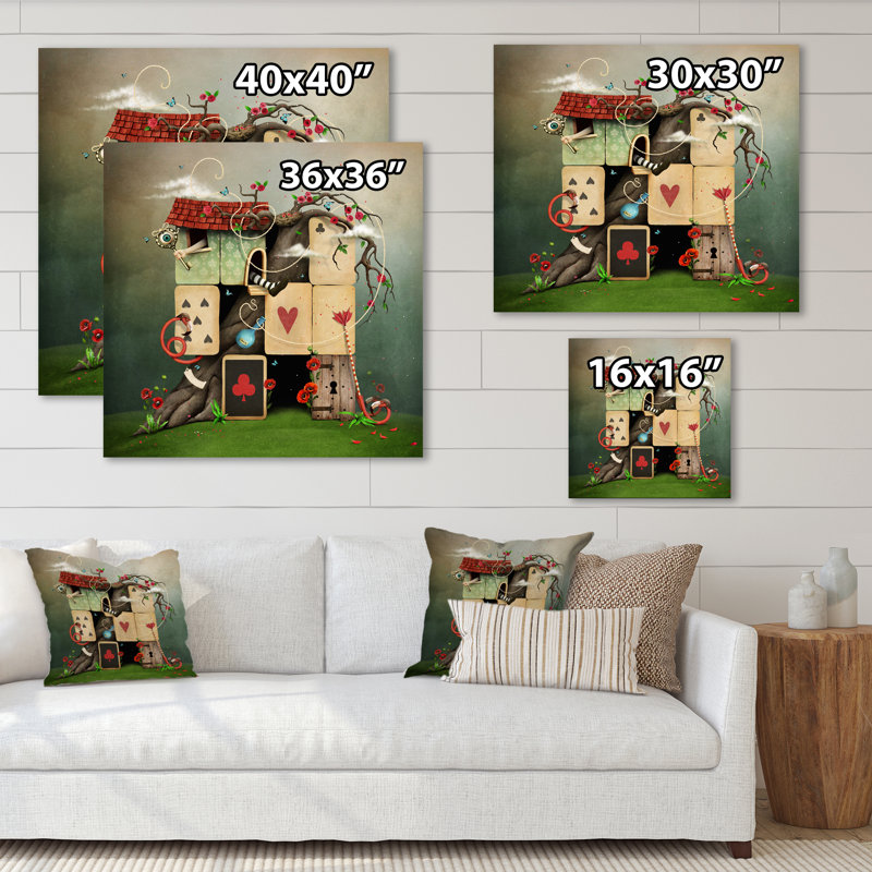 Reproduction d'art sur toile Wonderland, H 36 po x l 36 po x P 1 po, Toile tendue