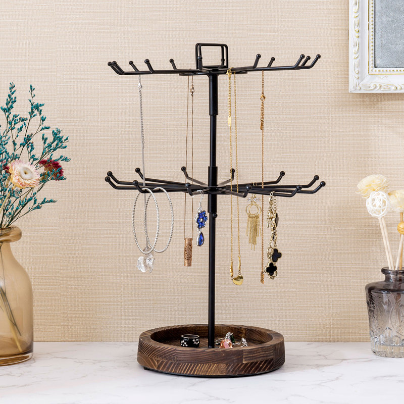 Metal 12-Hook Organizer Jewellery Stand