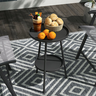 Round 32Cm L Outdoor Garden Table