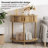 31.5-Inch Grooved Half-Moon Console Table