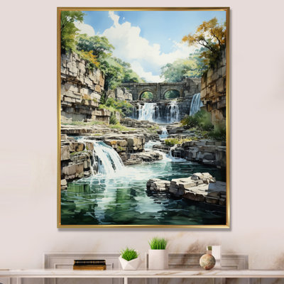 " Dam Majestic Cascade Impressionistic "