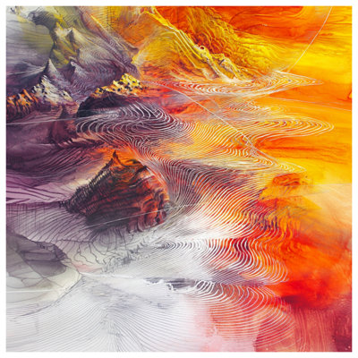 Vibrant Swirling Abstract Quilted Bedspread All Sizes