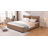 King Size Cloud Bed Frame With Movable Headboard,Chenille Upholstered Bed With Round Corner-2005896280