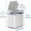 Poubelle multifonctionnelle en acier inoxydable à capteur de mouvement 2,5 gallons