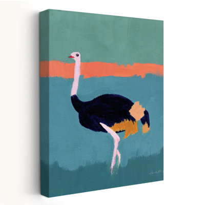 Autruche - animaux abstraits oiseaux noir