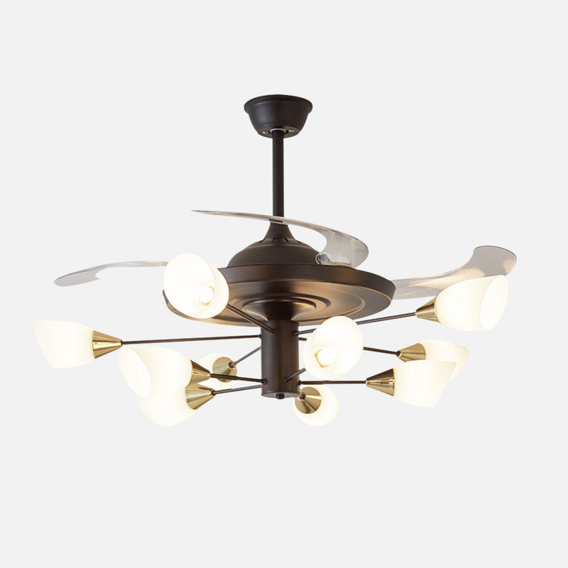 Ventilateur de plafond avec ensemble d'éclairage Karolos, 40.94"