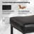 Bar Stools Set of 2, 25” Faux Leather Upholstered Saddle Stools with Metal Legs-128949387