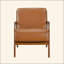 Chaise d'appoint sophistiquée avec revêtement élégant pour rehausser le salon