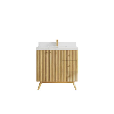 Izzat 36'' Single Bathroom Vanity with Top