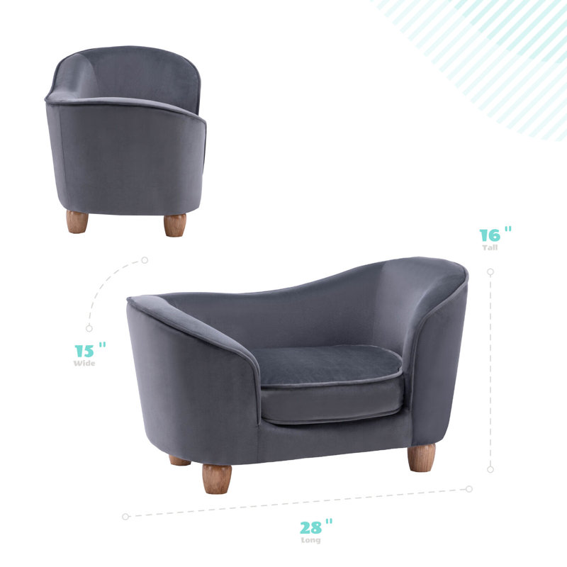 Pet Sofa, Dark Gray