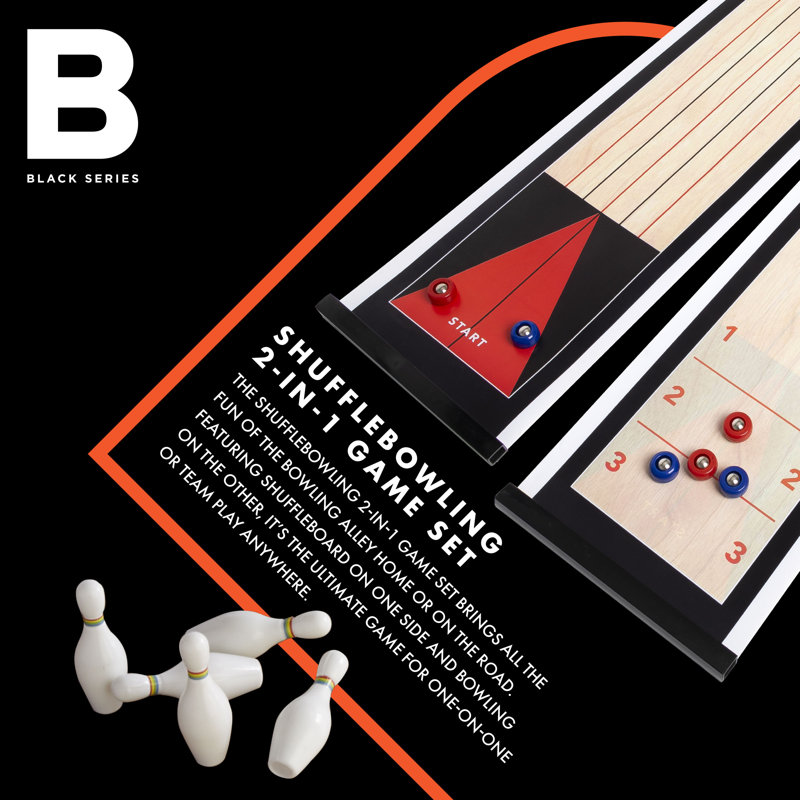 Black Series 2 Player Wood Shuffleboard