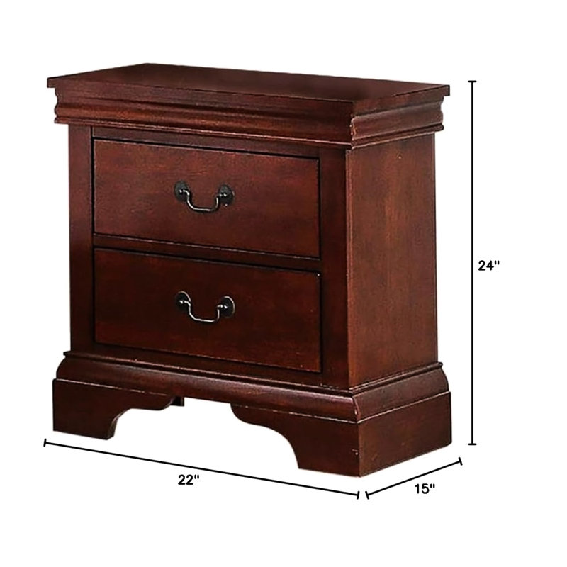 Table de chevet avec 2 tiroirs Modern