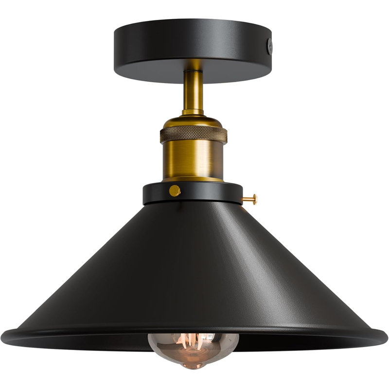 Semi Flush Mount, Black