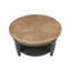 Table basse en bois massif avec rangement Christos-864854028